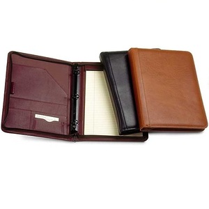 Customized A4 Leather 3 Ring Binders / 3 Ring Zipper Binder / Ring Binder Mechanism - Product Image 1