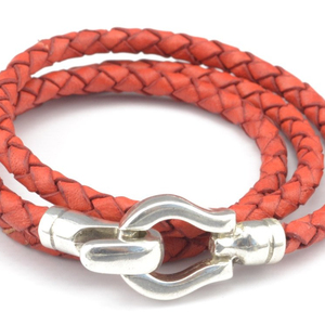 Pulsera trenzada triple, pulsera de cuero estilo boho hecha a mano Magic - Product Image 1