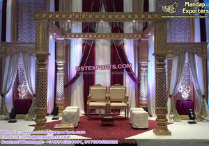 Panier de mariage indien à la mode, Mandap, Style traditionnel, ouvert, thème idéal pour un mariage - Product Image 4