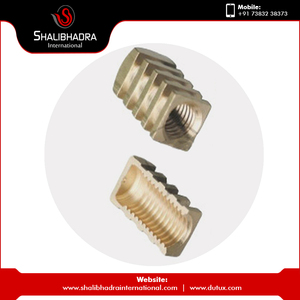 น็อตแทรกแบบหมุนทำจากทองเหลืองขัดเงางานตามสั่ง - Product Image 3