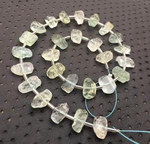 23pcs Aigue-Marine Bleue Naturelle Polie Brute Pierres Précieuses Lâches Forme Inégale Centre Percé Mars Pierre De Naissance En Gros Brut - Product Image 5