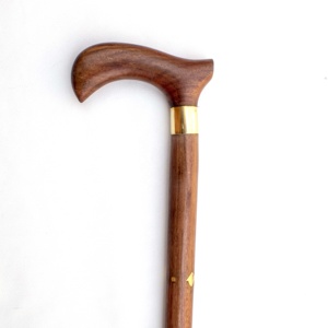 Bastón de madera para caminar, bastón de latón con mango bonito, SAIWS1854 - Product Image 4