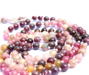 ทัวร์มาลีนพู่แฮมซาสวดมนต์108ลูกปัดมาลาสร้อยคอ - Product Image 5