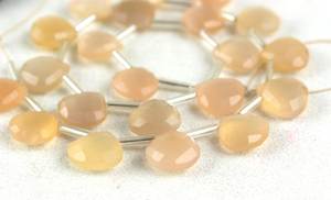 Pierre de lune naturelle à facettes en forme de cœur, perles de qualité supérieure pour la fabrication de bijoux, Collection de pierres, vente en gros - Product Image 4