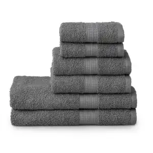 100% 棉豪华酒店素色毛巾，面布毛巾浴巾套装批发定制尺寸