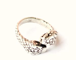 Princess Cut Bohemia Style Zircon Snare Abrazadera Vise Grip Spring Gin Decoy Ring Hecho de material de joyería de aleación - Product Image 2