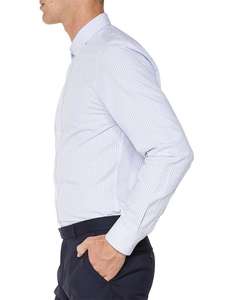 2021 Men's <b>Linen</b> Dress <b>Shirts</b> Hot Selling Purple <b>Black</b> Long Sleeve Plus Size Button Casual Plain Business 100% Cotton Breathable - Product Image 3