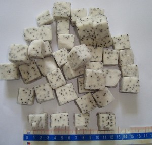 Dados de fruta fresca de color rojo y blanco, fruta de dragón, Pitaya, fruta fresca de Frozen, cubo, 99 DATOS dorados - Product Image 6