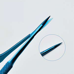 กรรไกรผ่าตัดขนาดไมโครไทเทเนียม,อุปกรณ์ผ่าตัดขนาด14ซม. ด้ามจับไม่ลื่นตะขอเข็มสแตนเลสเยอรมัน PK - Product Image 2