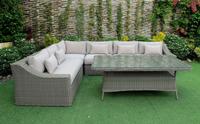 Europäisches Modernes Design Wohnzimmer-Ecksofa-Set - Konvertierbares Polyrattan-Massagesofa-Bett für Villa, Lager, Badezimmer, Esszimmer