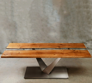 โต๊ะรับประทานอาหารคริสตัลหรูหราทันสมัยสำหรับห้องนั่งเล่นเฟอร์นิเจอร์บ้าน - Product Image 4