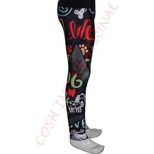 Mallas de Fitness para gimnasio con estampado personalizado de alta calidad, pantalones de Yoga de malla de Spandex, pantalones de mallas de uso activo recién llegados - Product Image 2