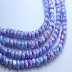 Piedra de Luna Natural Hecha a Mano, Facetada, Forma Redonda, para Joyería, Grado AAA, Gemas Sueltas en Forma de Pera, 8x9MM, 100 Quilates - Product Image 1