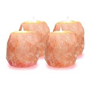Sal del himalaya Natural de té luz/sal vela/vela titular - Product Image 3