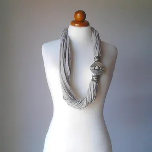 Long necklace silver Statement necklace