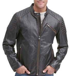 Chaqueta de cuero de motocicleta de invierno para hombres Equipo de carreras OEM hecho para protección Comodidad y rendimiento en clima frío - Product Image 5