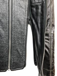 Chaqueta de cuero para motocicleta para hombre hecha con material de cuero bolsillos con cremallera de ajuste protector y estilo de conducción elegante - Product Image 5