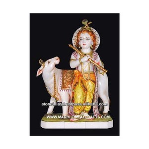 Estatua de Krishna Ji en Mármol - Product Image 1