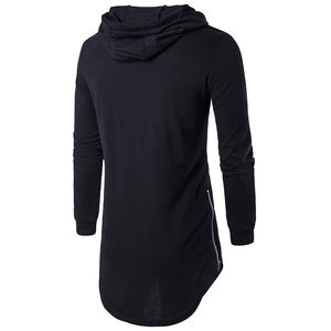 Sudadera con capucha y cremallera para hombre, prenda deportiva masculina de alta calidad con diseño de ustom, disponible en color negro - Product Image 3
