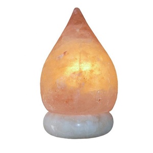 7.75 Inch Raindrop Himalayan Salt <b>Lamp</b> Teardrop Table <b>Lamps</b> Dimmer <b>Switches</b>-Sian Enterprises - Product Image 5