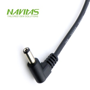 Prise d'alimentation CC mâle personnalisée 5.5x2.1mm mâle 2pin JST faisceau de câbles SFHR-02V-R - Product Image 3