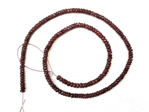 Wonderful Collection-1 hebra de piedras preciosas naturales de rubí rojo, cuentas facetadas, fabricación de joyas hechas a mano - Product Image 2