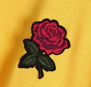 Gran oferta encaje costura Color sólido Rosa estampado seda Slim mujeres Crop Tops blusa 2024 colección - Product Image 6