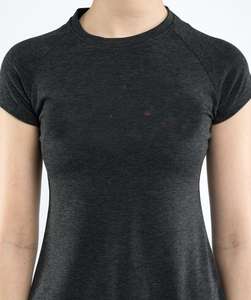 Coupe ample décontracté femmes t-shirt coton tissu à manches courtes haut d'été vêtements de tous les jours décontracté col rond confort t-shirt - Product Image 6