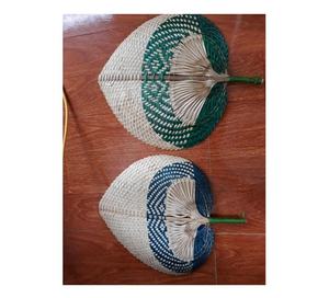 Eventail de mariage naturel avec votre logo, ventilateur avec logo brodé (Ms. Ponçage 0084587176063 WS) - Product Image 6