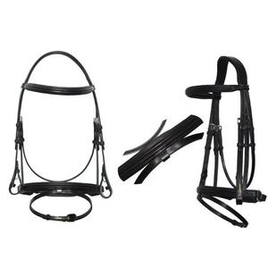 Brida de caballo ecuestre de estilo personalizado de alta calidad, manivela de doma elevada doble para montar - Product Image 1