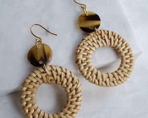 Joyas de ratán para orejas de Vietnam - Product Image 3