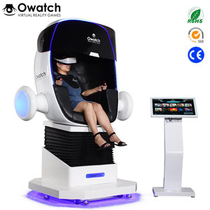 China fabricante <span class=keywords><strong>de</strong></span> atracciones Realidad Virtual 1 asientos 9d vr cine con 100 unids 360 grados películas dentro - Product Image 1