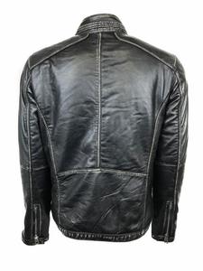 แจ็กเก็ตหนังสำหรับผู้ชายสำหรับแข่งรถจักรยานยนต์ OEM ผลิตขึ้นสำหรับขี่ฤดูหนาวแผ่นบุนุ่มซิปแข็งแรงและปลอดภัยให้ความอบอุ่นพอดี - Product Image 4