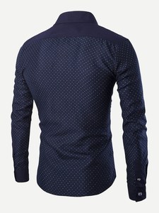 ชุดเดรสผ้าปอปลินระบายอากาศพิมพ์ลายจุดลำลองของผู้ชาย - Product Image 2