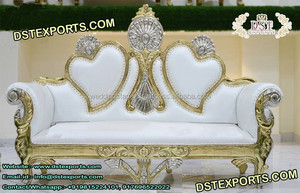 โซฟาโชว์หลังเวทีแต่งงานหรูหรามีสไตล์ด้วยไม้ผ่านการออกแบบทนทานปรับแต่งขนาดและสีได้ - Product Image 5