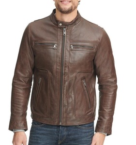 Chaqueta de cuero de motocicleta para hombre OEM Custom Racing Fit hecha para uso en invierno con protección de armadura reforzada - Product Image 4