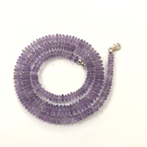 ลูกปัดอัญมณีสีม่วงสีชมพูธรรมชาติขนาด6มม. 8มม. 10มม. - Product Image 1