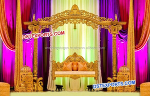 Mariage asiatique Sculpté Scène Avec Balançoire De Mariage Asiatique Étapes De Mariage Indien Balançoire - Product Image 5
