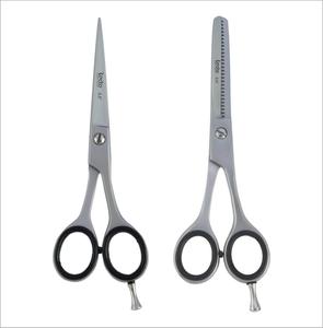 Ensemble de ciseaux de coupe de cheveux professionnels 5.5 pouces ensemble de ciseaux de coiffure et de barbier amincissant avec étui en PU - Product Image 6