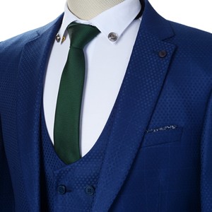 ขายส่งแฟชั่นใหม่ชุดสูทผู้ชาย Tuxedo 3 ชิ้นธุรกิจผู้ชายชุดสูททรงเข้ารูป - Product Image 2