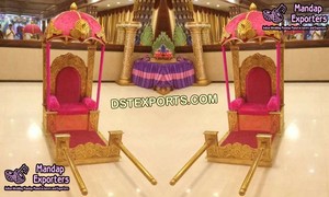 Doli de Estilo Tradicional para Bodas Indias, Palki para Entrada de la Novia, Hermoso Doli/Palki de Madera Tallado a Mano - Product Image 3