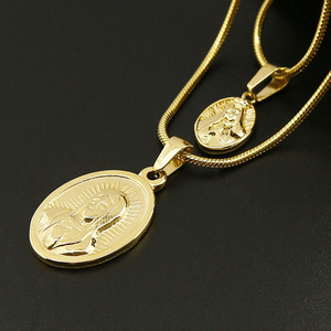 Barato al por mayor 18 K oro <span class=keywords><strong>Virgen</strong></span> <span class=keywords><strong>Mar</strong></span>ía COLLAR COLGANTE - Product Image 5