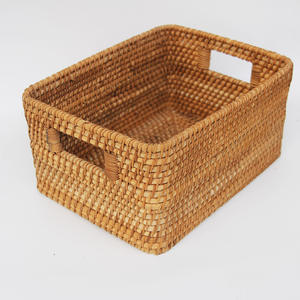 2022 Hot Sale High Quality Large Rectangular <b>Bamboo</b> Storage <b>Baskets</b> Office Book Container Handmade in Vietnam - Product Image 5