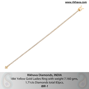 La mejor pulsera de mujer de oro de 18kt JWELERY de moda con diamantes amarillos para Bodas de compromiso de alta calidad de la mejor fuente - Product Image 6