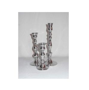 Candelabro Moderno y Elegante de Aluminio Niquelado para Centro de Mesa, Portavelas Decorativo para el Hogar - Product Image 3