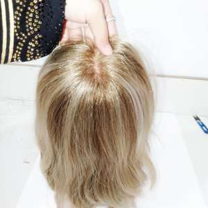 Tupé para Mujer, Cabello Humano Remy 100% Virgen, Onda Natural, Sin Caída ni Enredos - Product Image 1