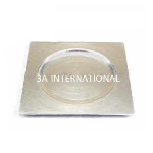 จานรองอาหารทรงกลมลายนูนชุบนิกเกิลสำหรับตกแต่งโต๊ะอาหารในโรงแรม ใช้สำหรับเสิร์ฟ - Product Image 6