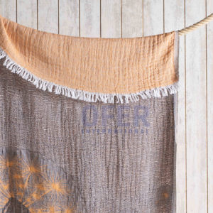 Wish - Toalla Turca de Algodón 100% con Diseño de Melocotón - Manta de Playa para Picnic, Cubrecama Multiusos, Tejido Jacquard, Hecho en Turquía - Product Image 4