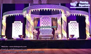 Mandap Decorativo de Cristal para Bodas Indias, Mandap de Fibra de Cristal del Sur de la India, Mandap Exclusivo del Sur de la India para Bodas en Londres - Product Image 3