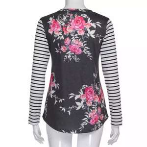 T-shirt décontracté imprimé pour femmes, tenue d'été, jersey respirant, style formel, lingerie féminine, fabrication au Bangladesh - Product Image 4